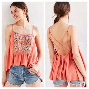 Urban Outfitters Embroidered Tank